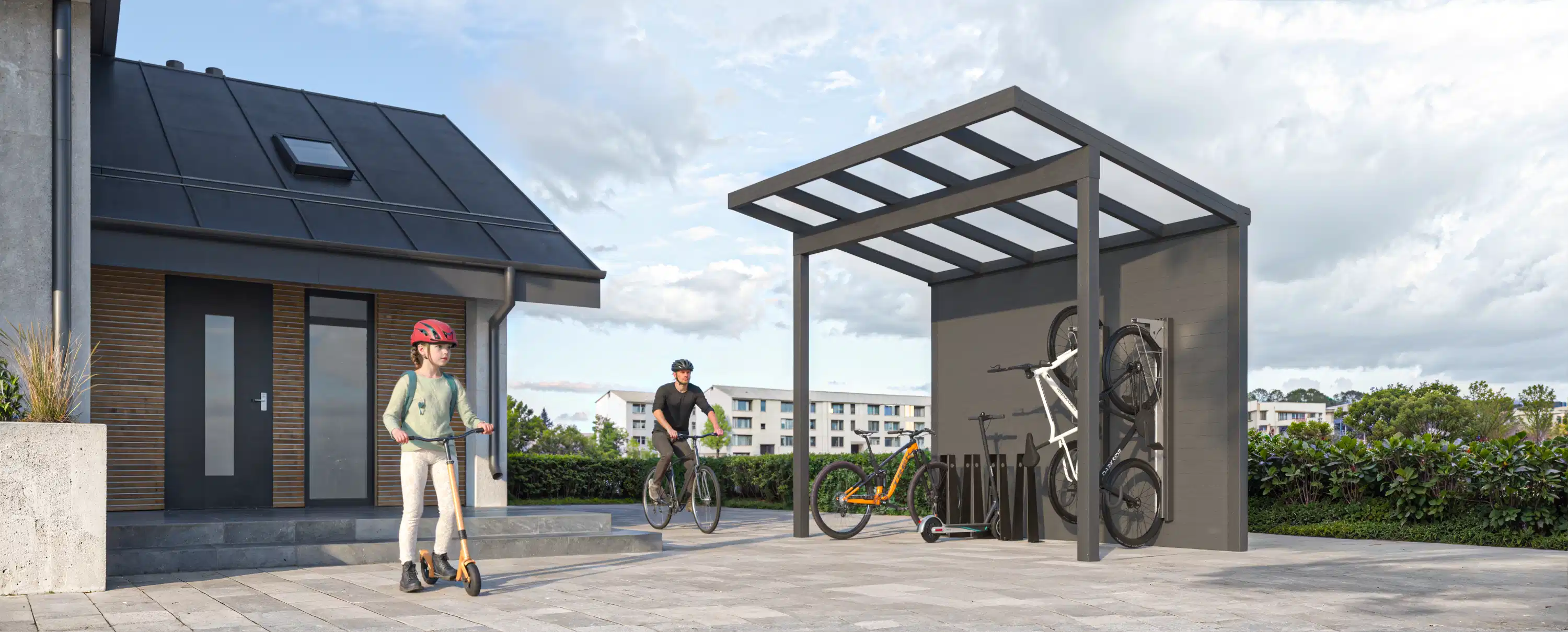 Fahrradüberdachung