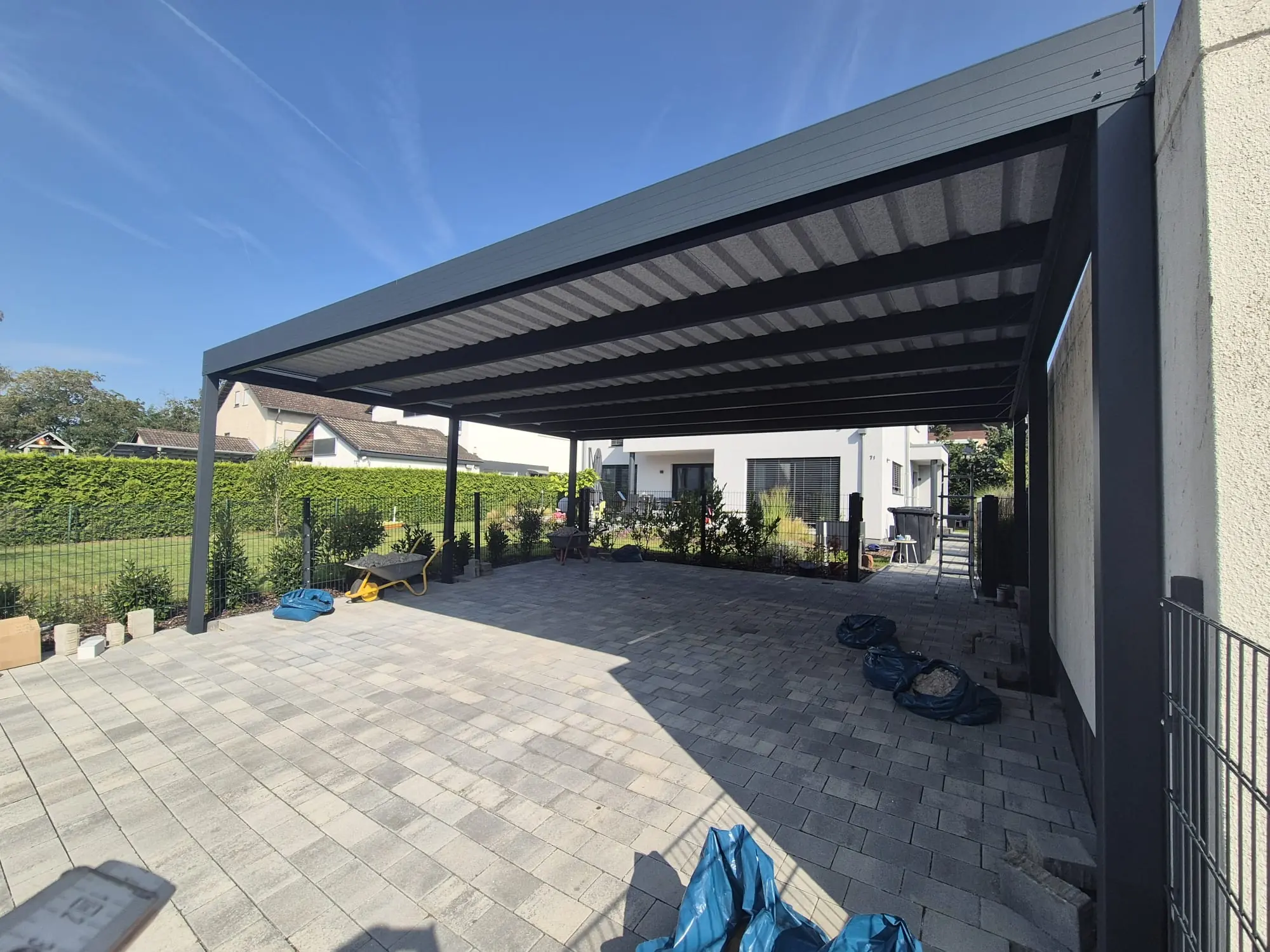 Aluminium Flachdach Carport