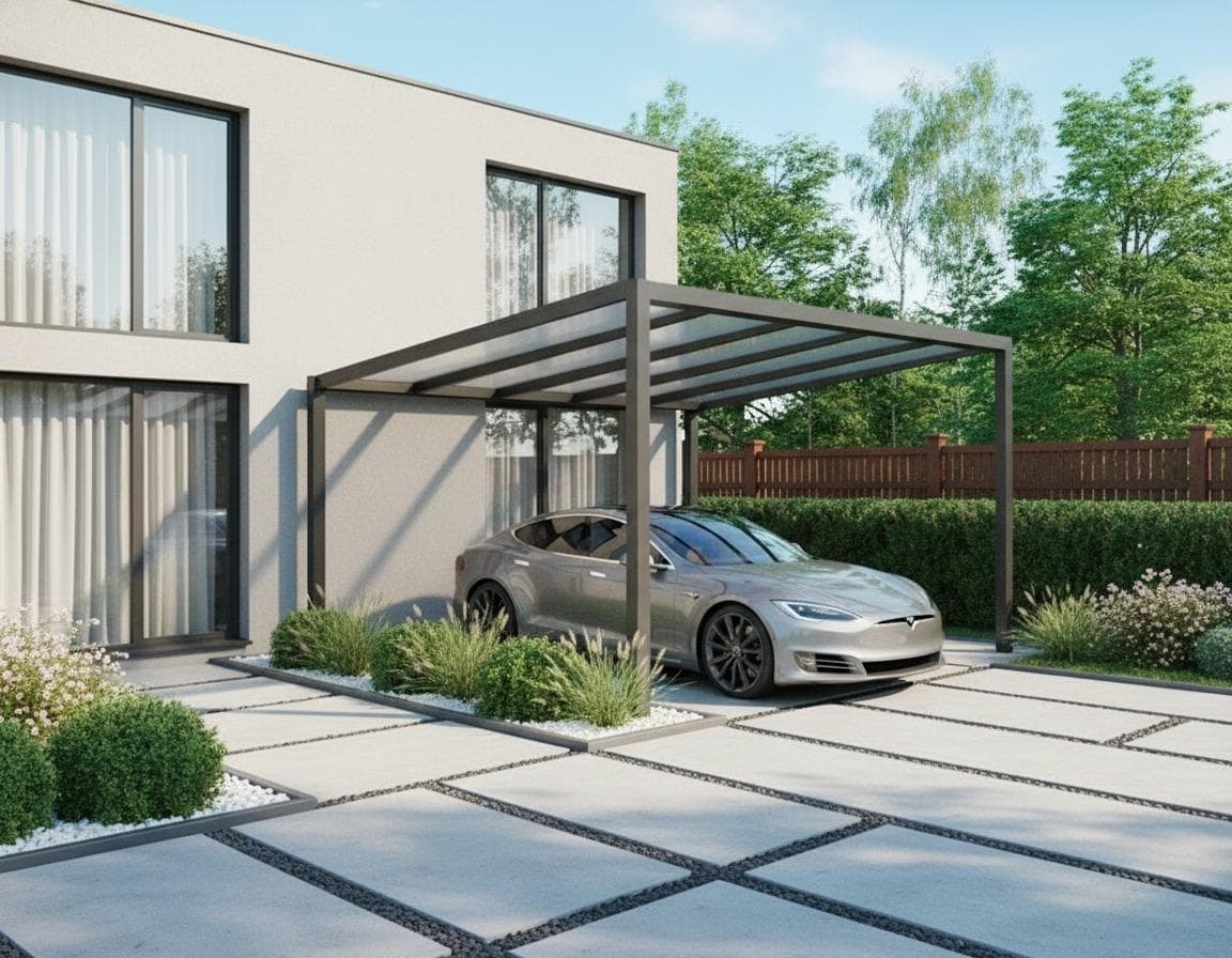 Aluminium Flachdach Carport
