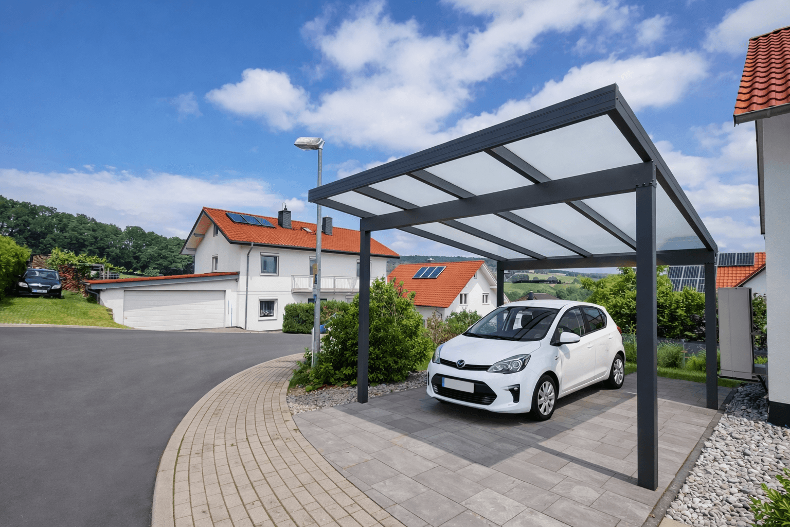 Pultdach Carport