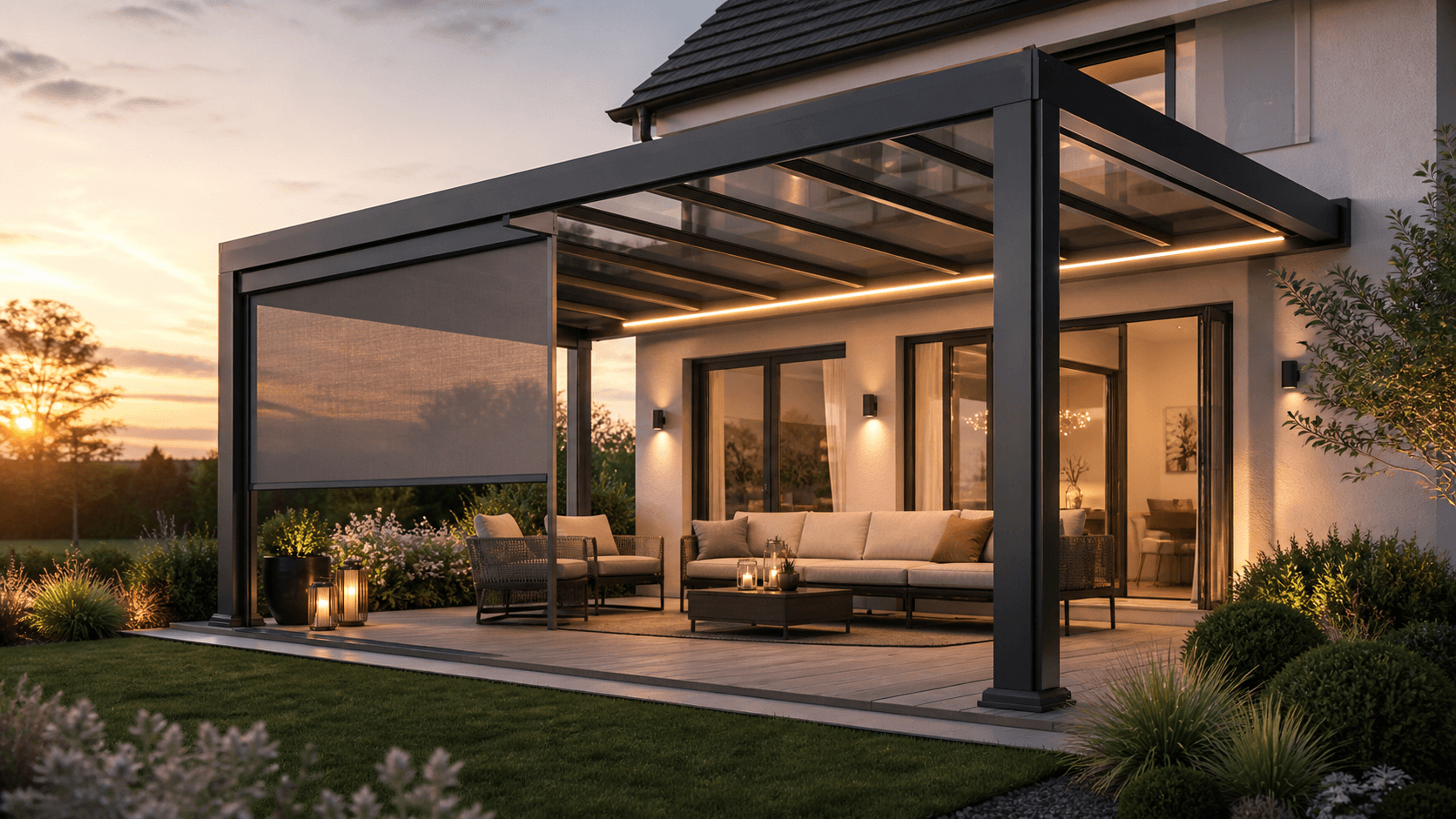 Terrassendach nachrüsten: Diese Extras machen Ihre Terrasse noch komfortabler