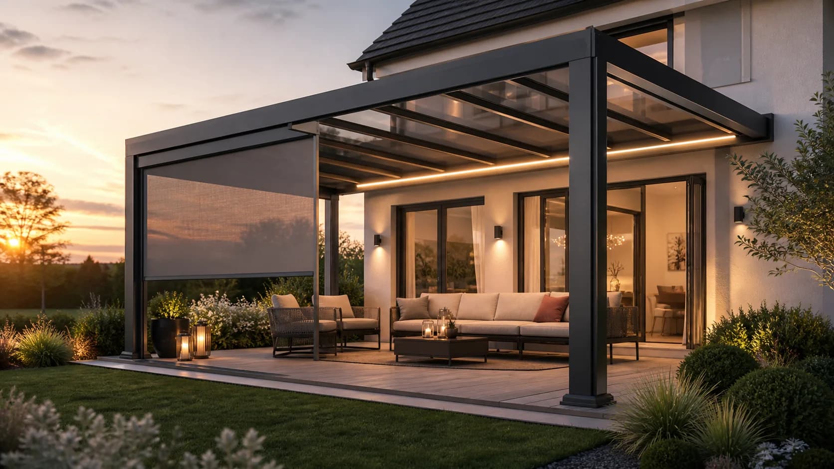 Terrassendach nachrüsten: Diese Extras machen Ihre Terrasse noch komfortabler