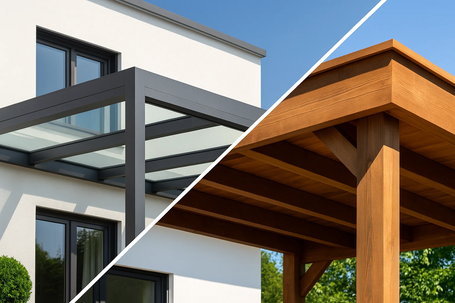 Terrassendach aus Aluminium vs. Holz: Welche Lösung ist die beste für dein Zuhause?