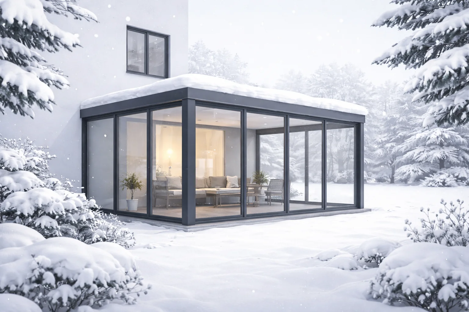 Warum billige Terrassendächer im Winter versagen